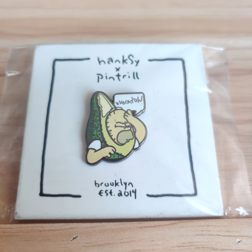 Rare LE Pintrill x Hanksy Homer Simpson "Avacadoh!" Enamel Graffiti Art Pin